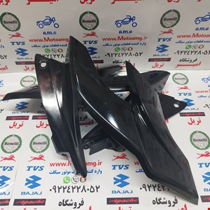 قاب ( فلاپ ) بغل کنسول بلوری چراغ موتور اپاچی 150، 60 و 180 جدید ( جفتی ) مشکی 